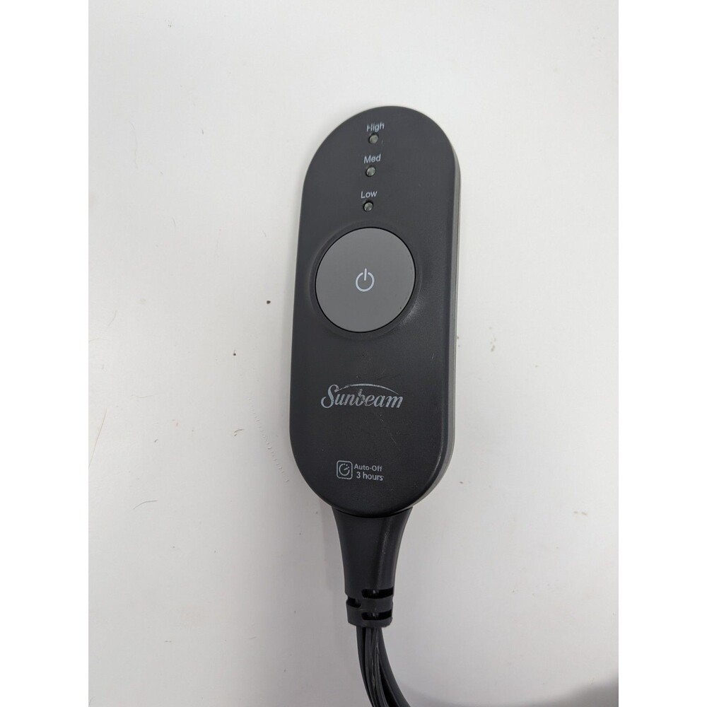 Sunbeam Style AA85 Power Cord 3-Prong Electric Heated Throw Blanket Controller